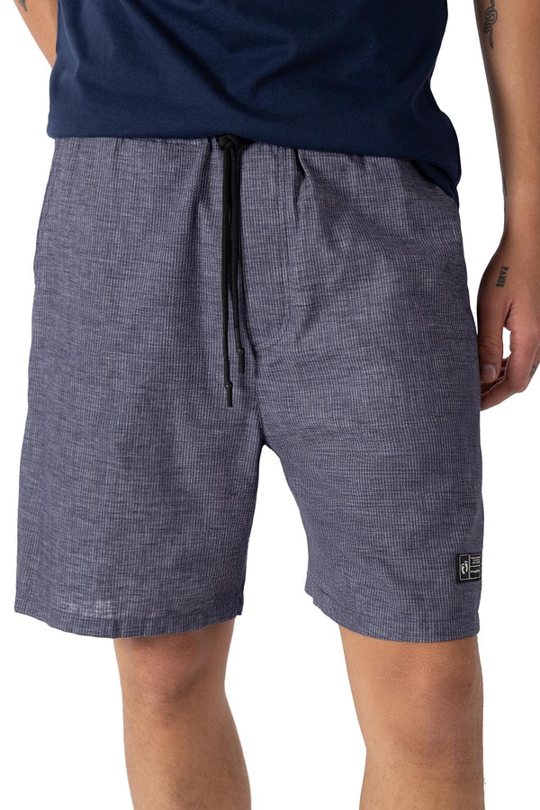 Bermuda básica azul con jareta - Hang Ten