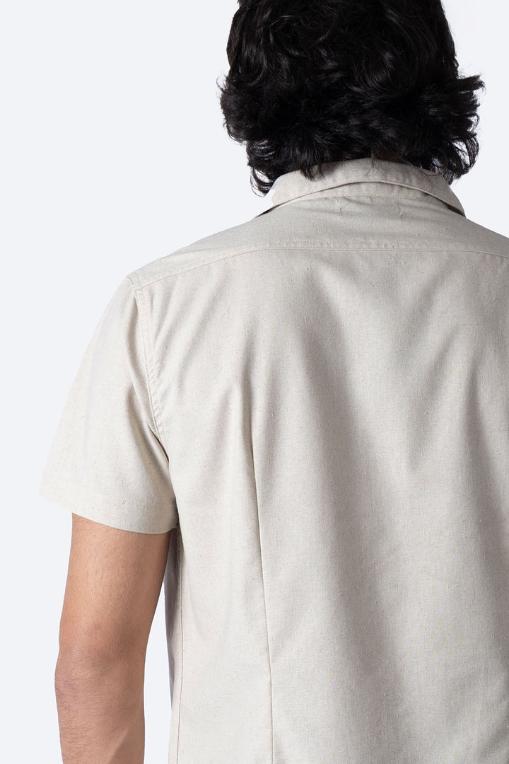 Camisa manga corta beige - Hang Ten