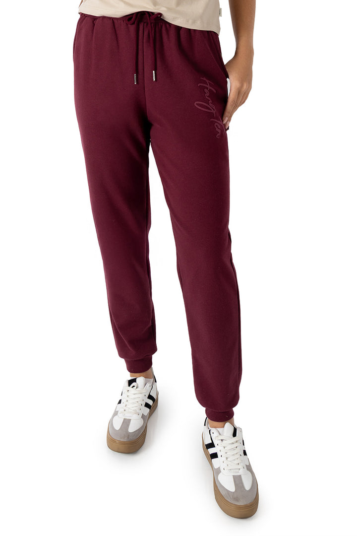 Pantalón deportivo con jareta color vino - Hang Ten