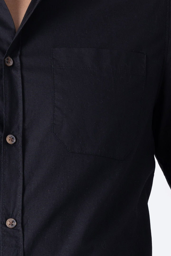 Camisa negra manga corta - Hang Ten
