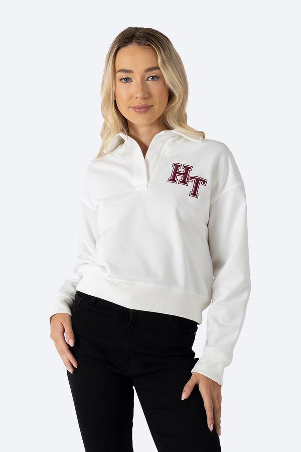 Sudadera polo beige -  Hang Ten 