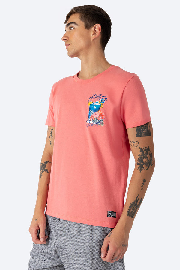 Playera coral manga corta mini estampado HT - Hang Ten 