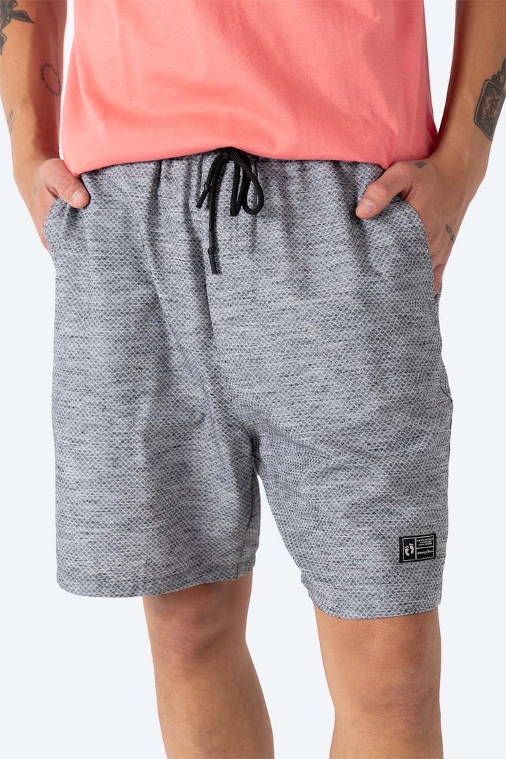 Bermuda básica gris claro con jareta - Hang Ten