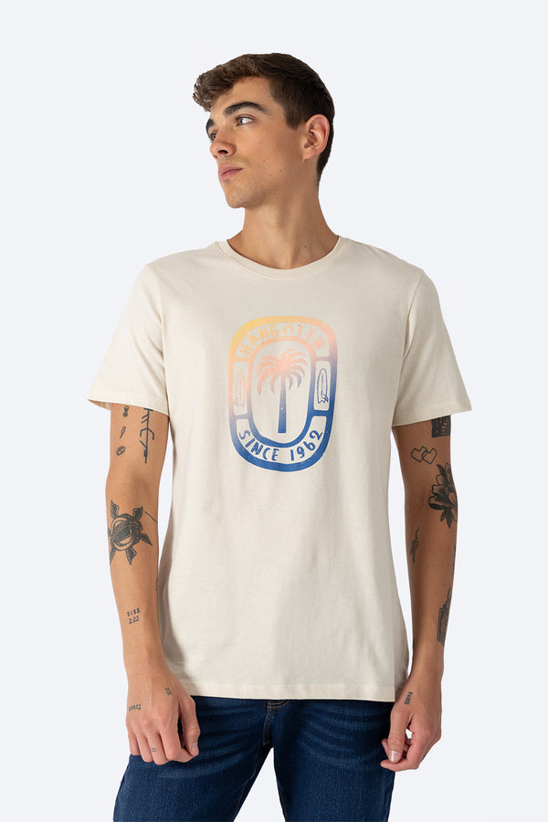 T-shirt beige claro "Since 1962" - Hang Ten 