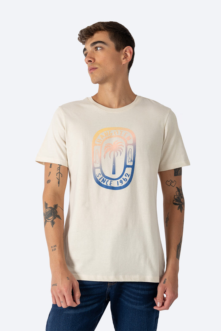 T-shirt beige claro "Since 1962" - Hang Ten 