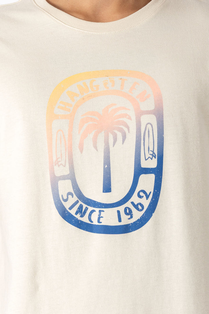 T-shirt beige claro "Since 1962" - Hang Ten 