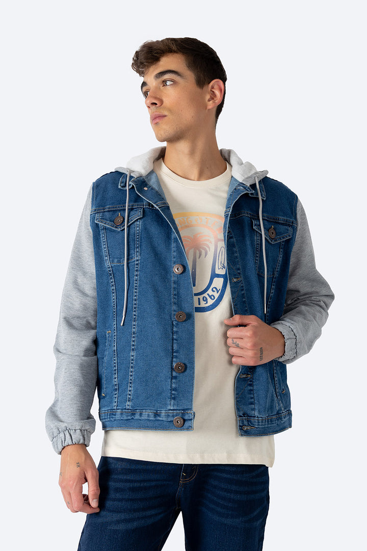 Chamarra denim con capucha - Hang Ten