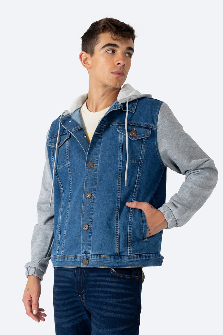 Chamarra denim con capucha - Hang Ten