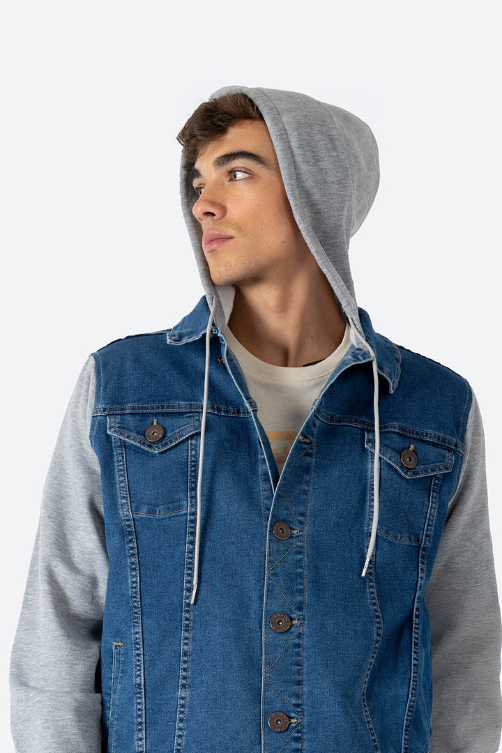 Chamarra denim con capucha - Hang Ten