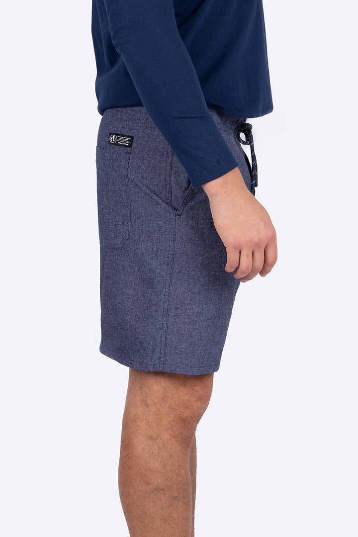 Short azul con jareta - Hang Ten