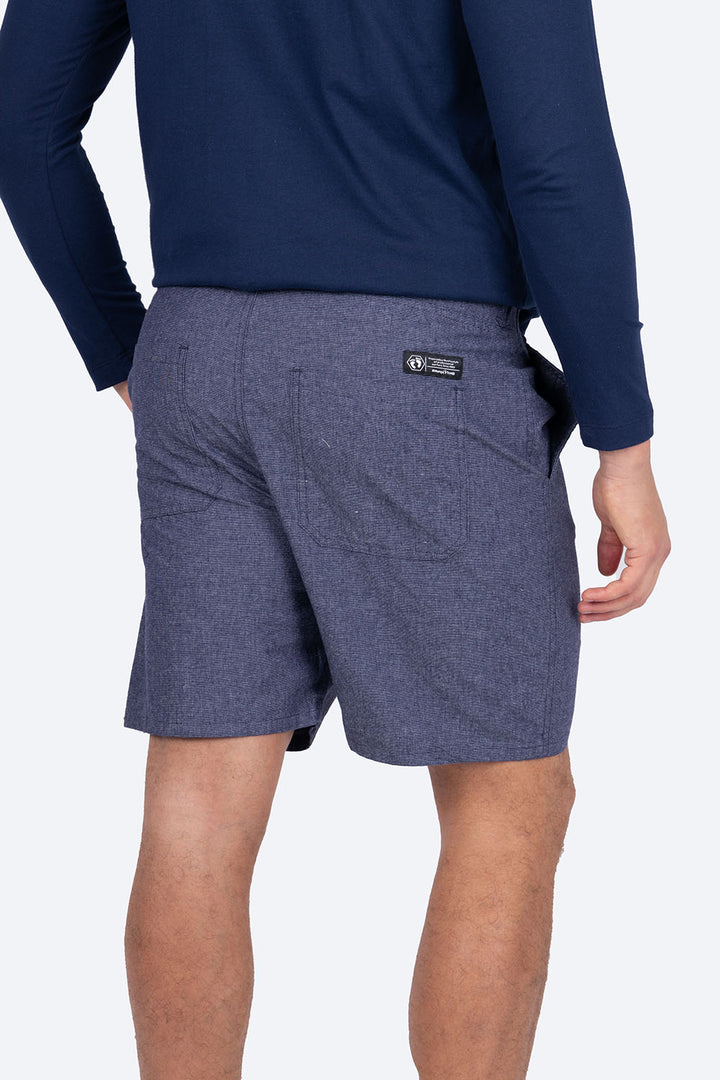 Short azul con jareta - Hang Ten