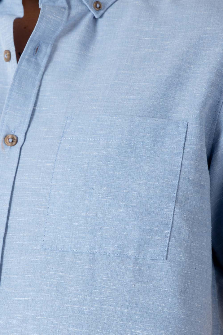 Camisa manga corta azul claro - Hang Ten