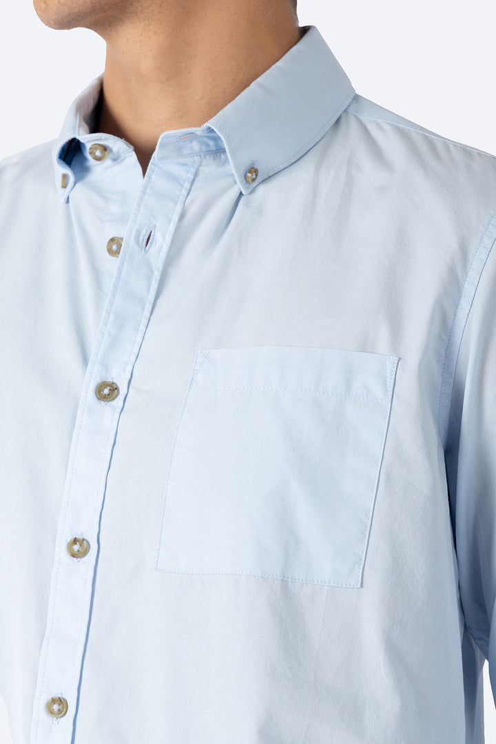 Camisa manga larga azul claro - Hang Ten