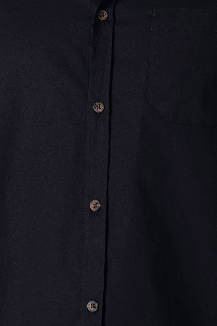 Camisa negra manga larga - Hang Ten