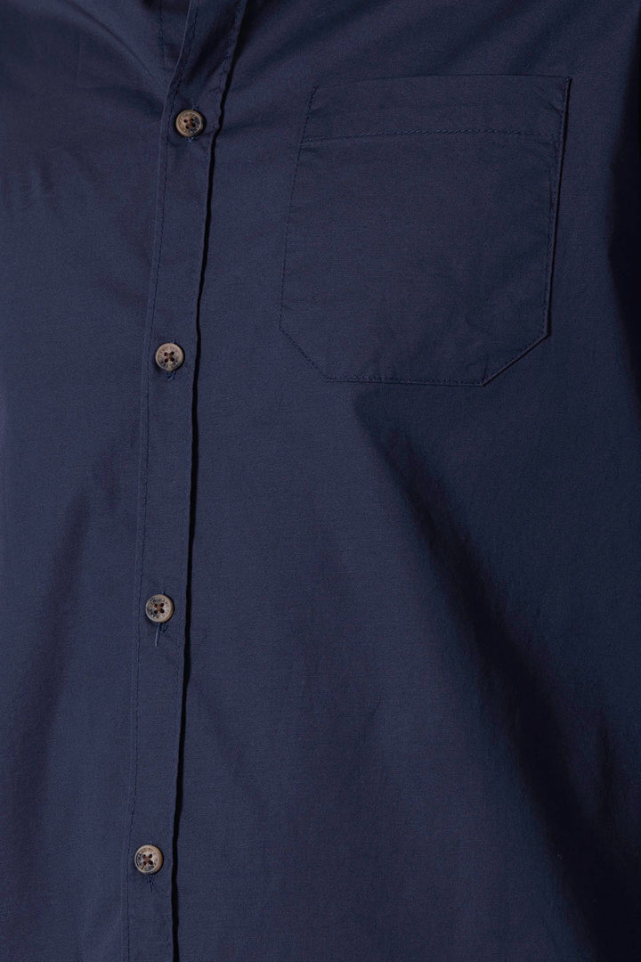 Camisa azul marino manga larga - Hang Ten