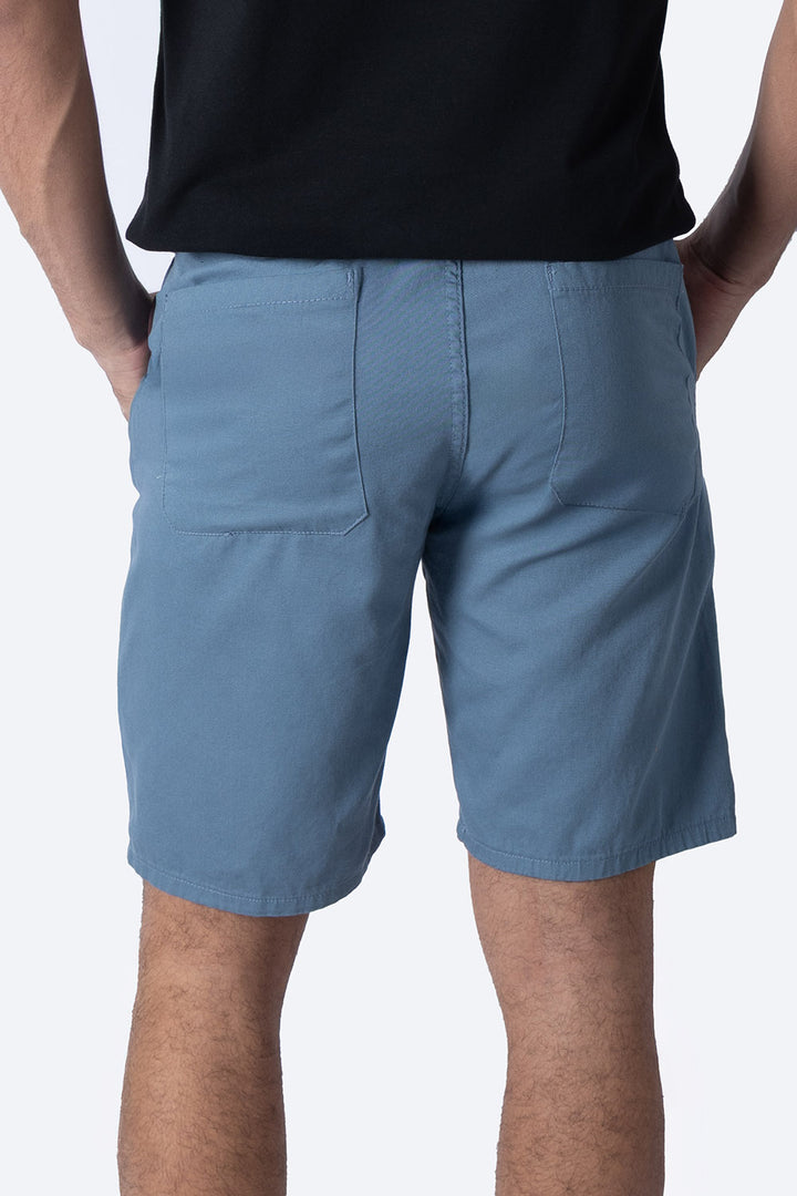 Bermuda azul con bordado Hang Ten - Hang Ten