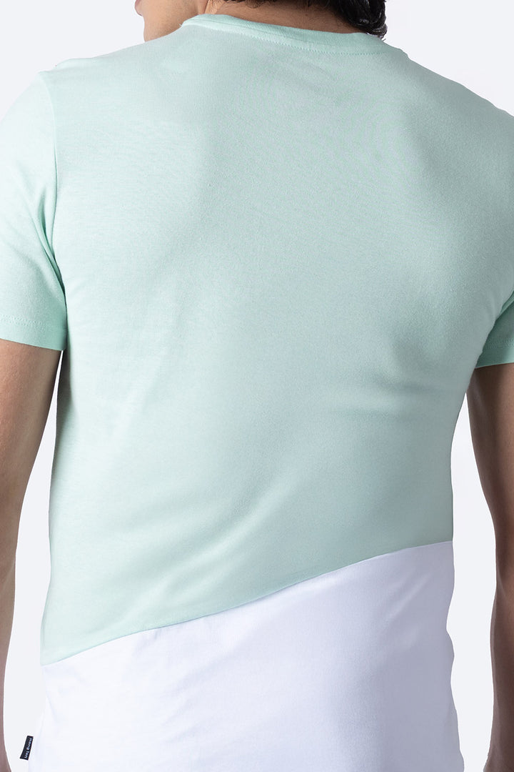 Playera manga corta verde con blanco - Hang Ten 