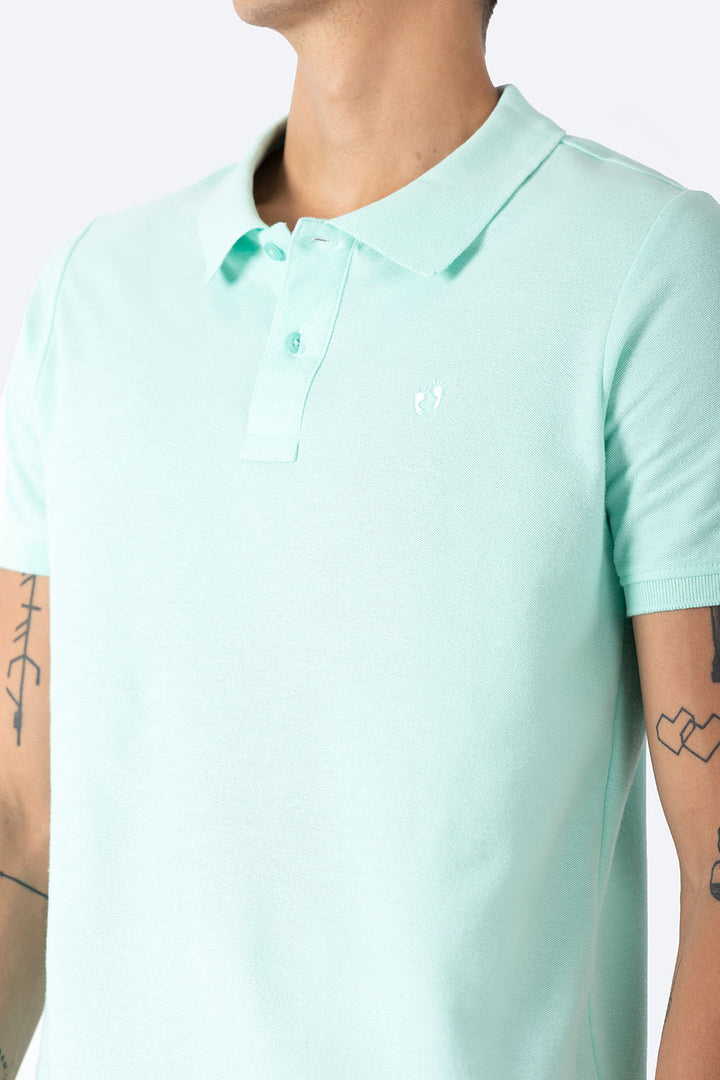 Polo piqué aqua new  - Hang Ten 