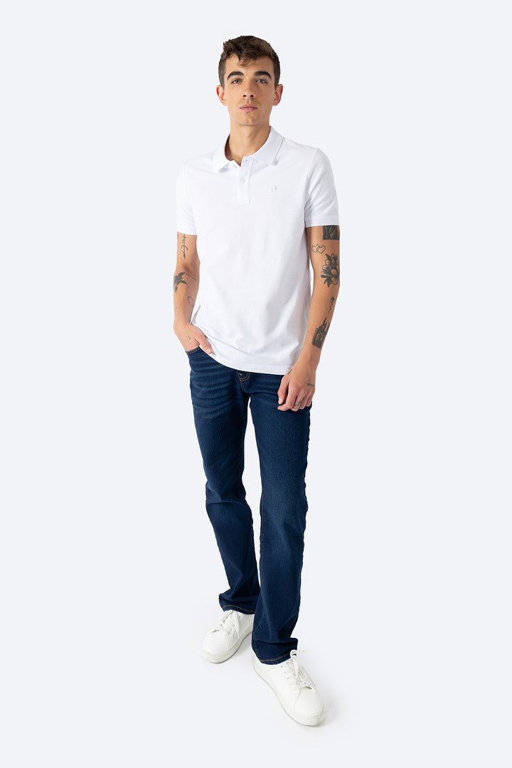 Polo piqué blanca new  - Hang Ten 