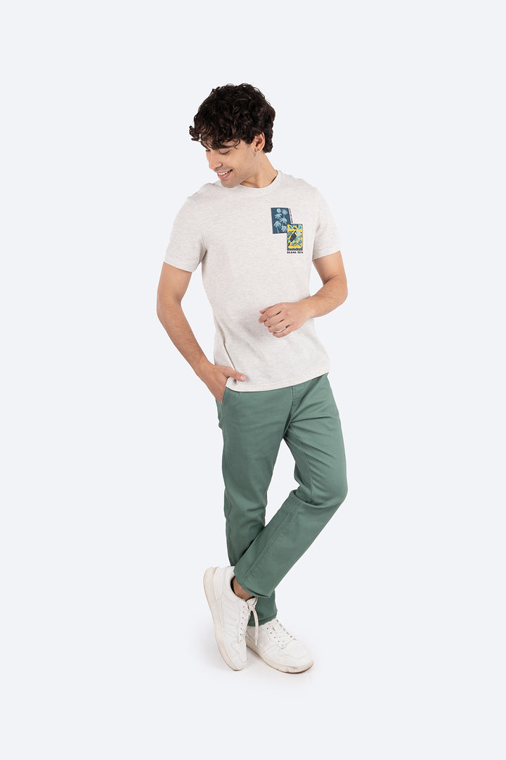 Pantalón verde con resorte - Hang Ten