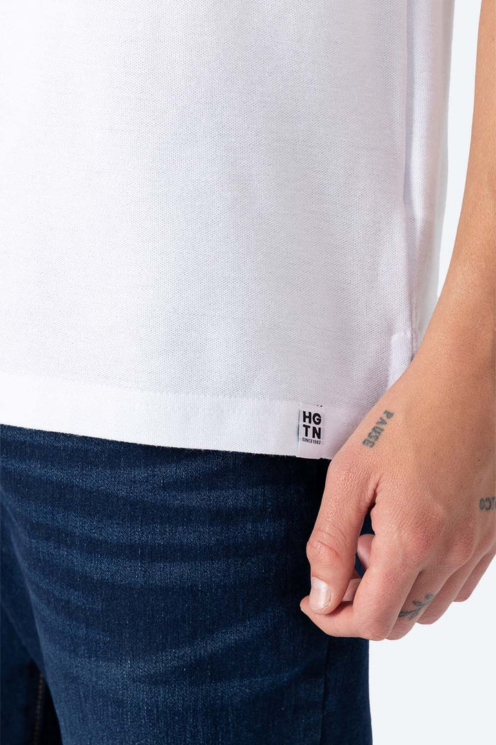 Polo piqué blanca new  - Hang Ten 