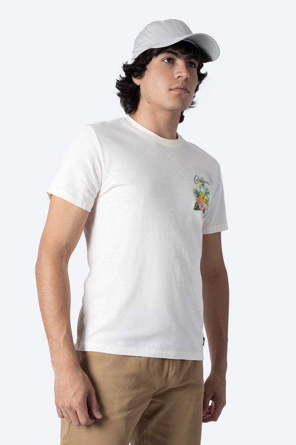 Playera manga corta beige California Vibes - Hang Ten 