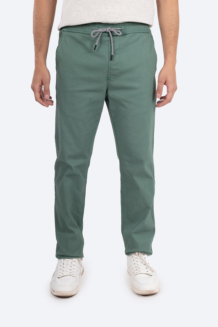 Pantalón verde con resorte - Hang Ten