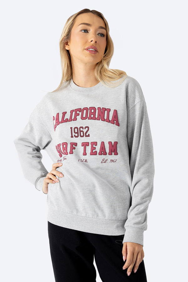 Sudadera cerrada gris  CALIFORNIA 62 - Hang Ten
