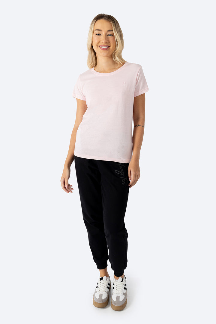 Playera básica cuello redondo rosa claro - Hang Ten