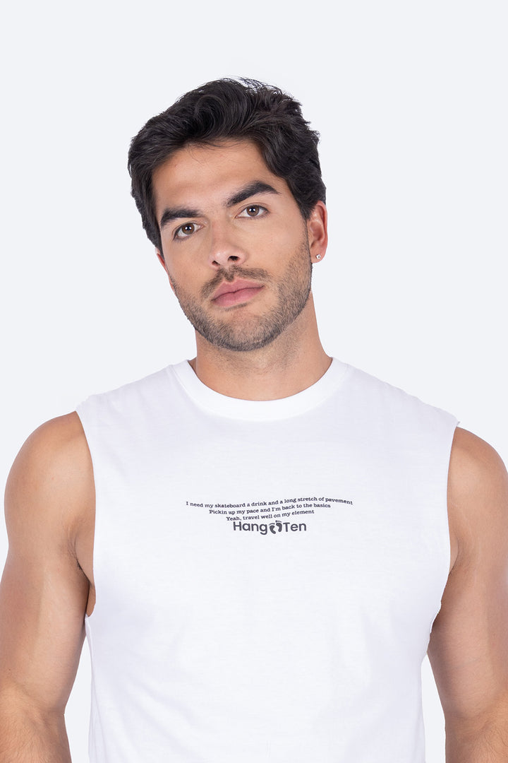 Tank top relaxed fit blanca - Hang Ten