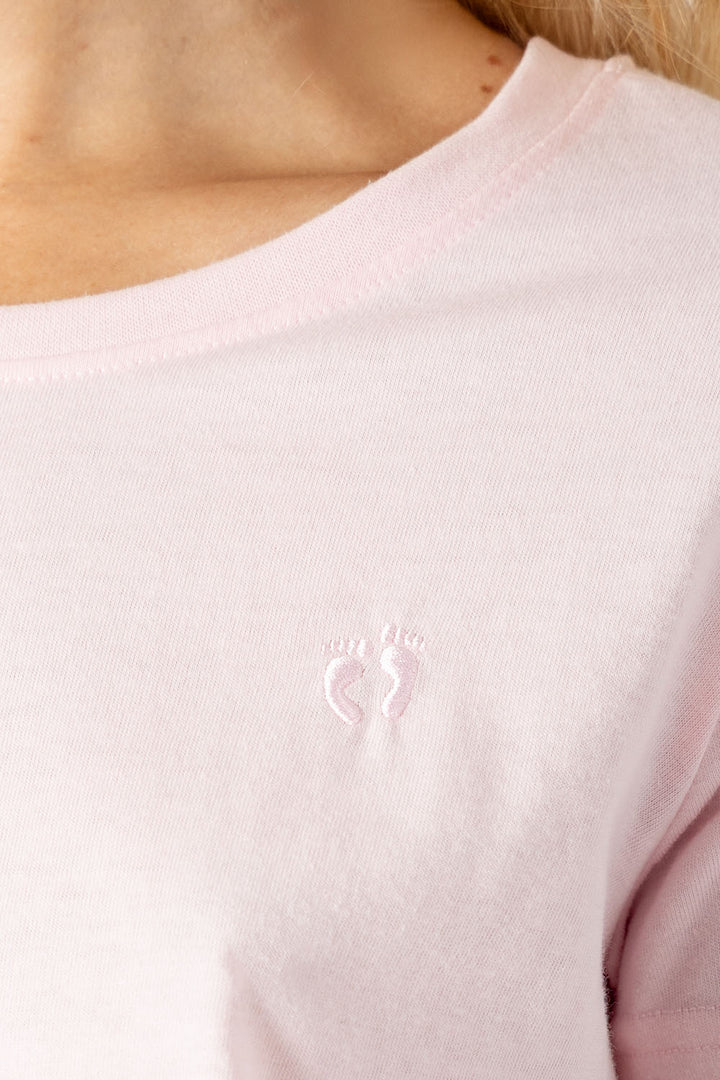 Playera básica cuello redondo rosa claro - Hang Ten
