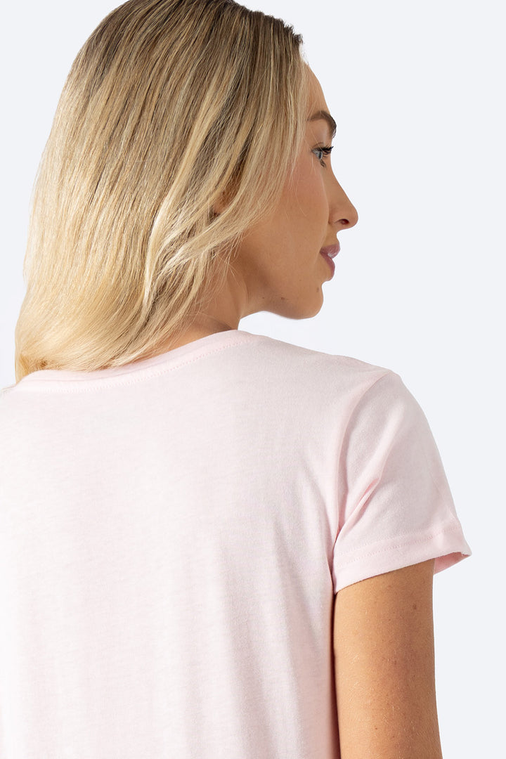 Playera básica cuello redondo rosa claro - Hang Ten