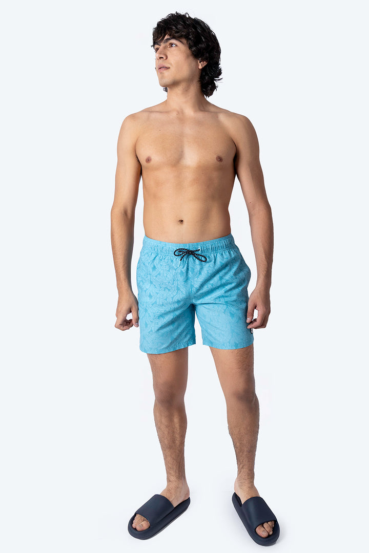 Traje de baño azul heat reactive  - Hang Ten