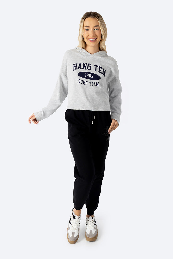 Sudadera cerrada gris con capucha SURF TEAM - Hang Ten 