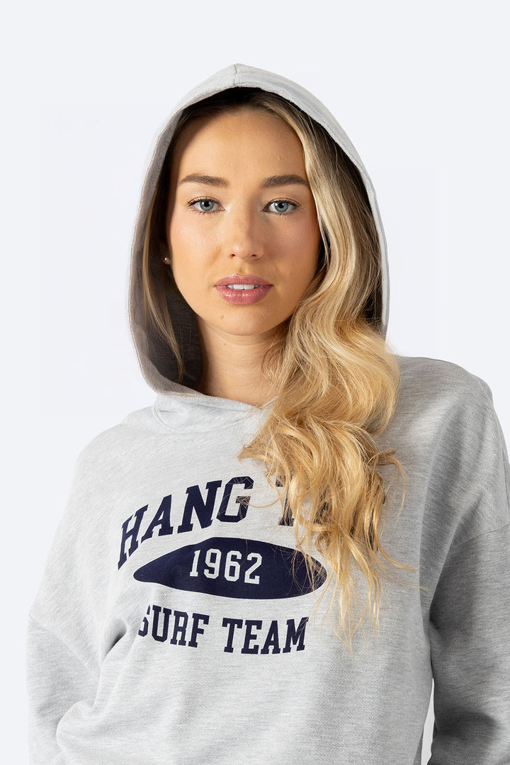 Sudadera cerrada gris con capucha SURF TEAM - Hang Ten 