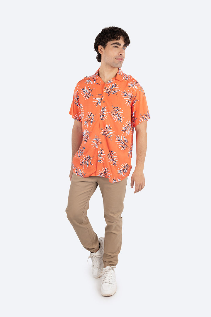 Camisa resort estampada hojas - Hang Ten