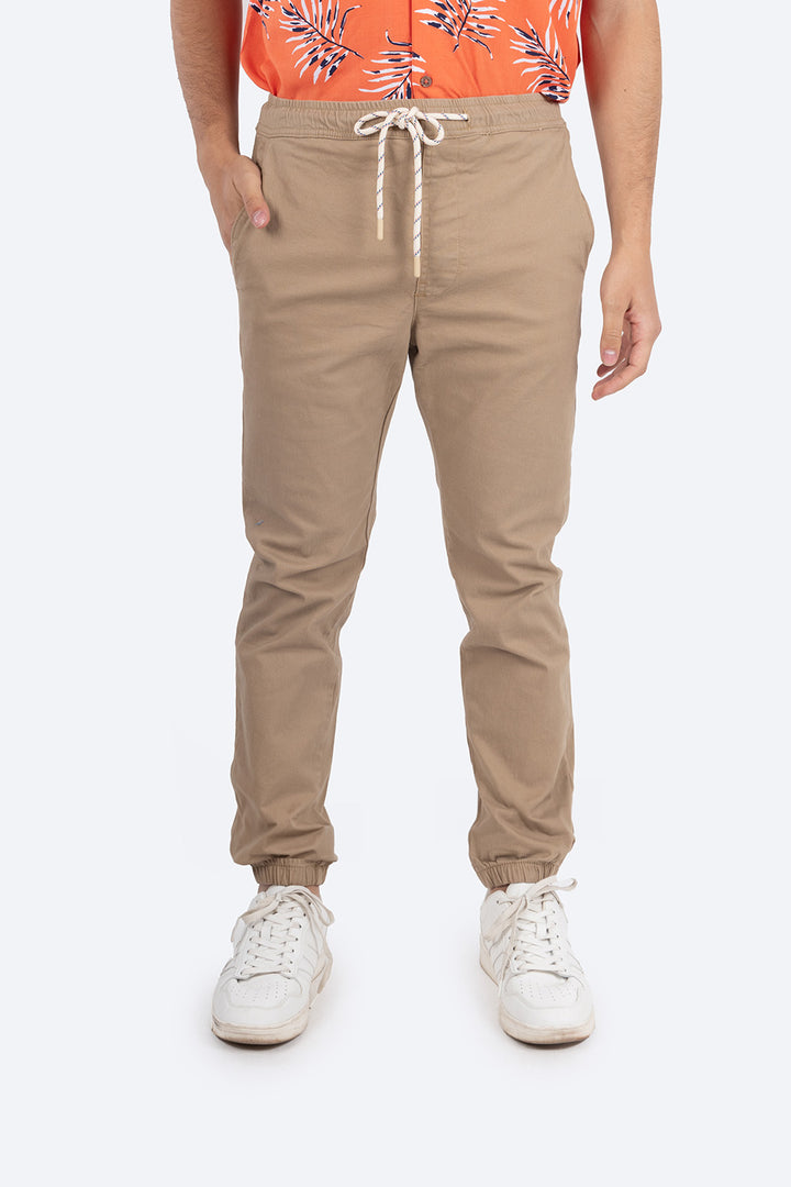 Jogger con jareta café - Hang Ten