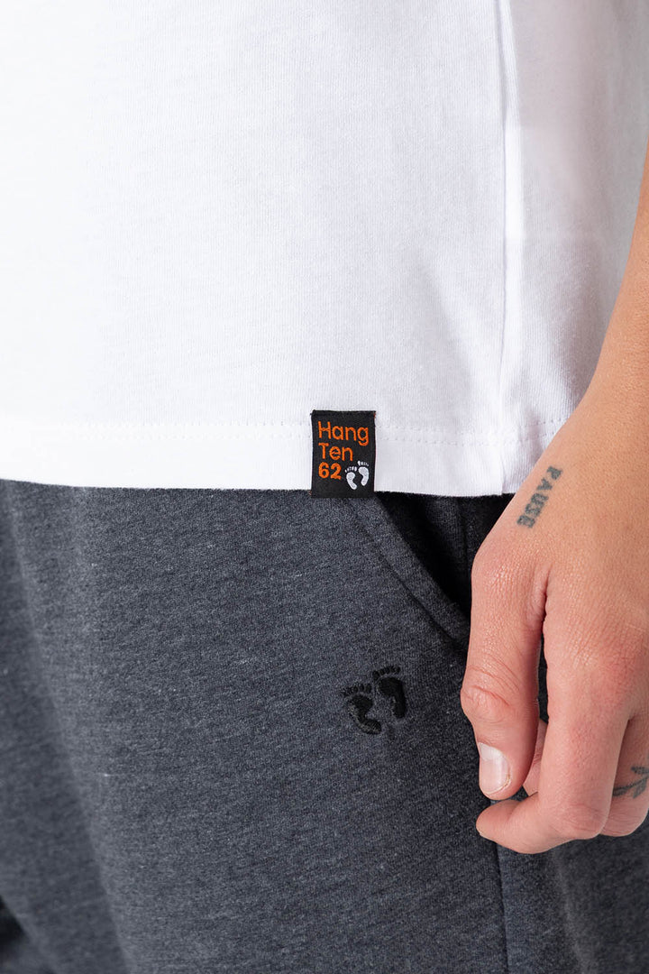 Playera blanca Hang Ten Lifestyle - Hang Ten 