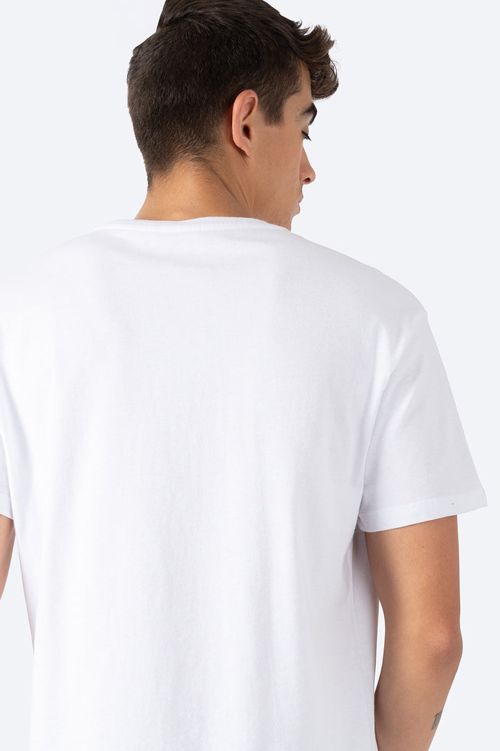 Playera blanca Hang Ten Lifestyle - Hang Ten 