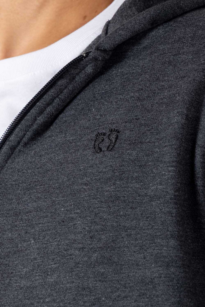 Sudadera abierta gris oxford - Hang Ten 