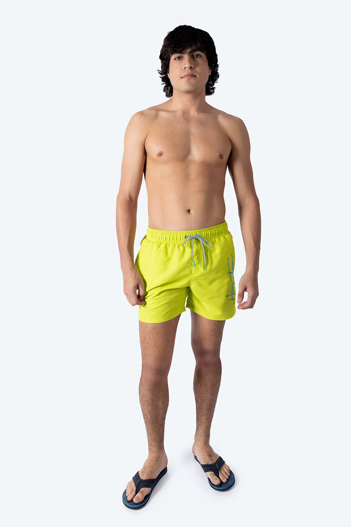 Traje de baño verde con jareta - Hang Ten