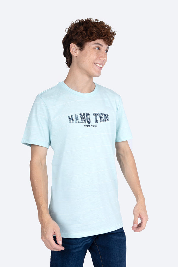 T-shirt azul rayada "Hang Ten" - Hang Ten 