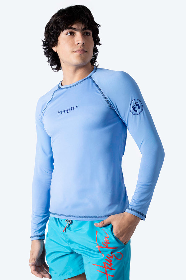 Rashguard azul medio - Hang Ten