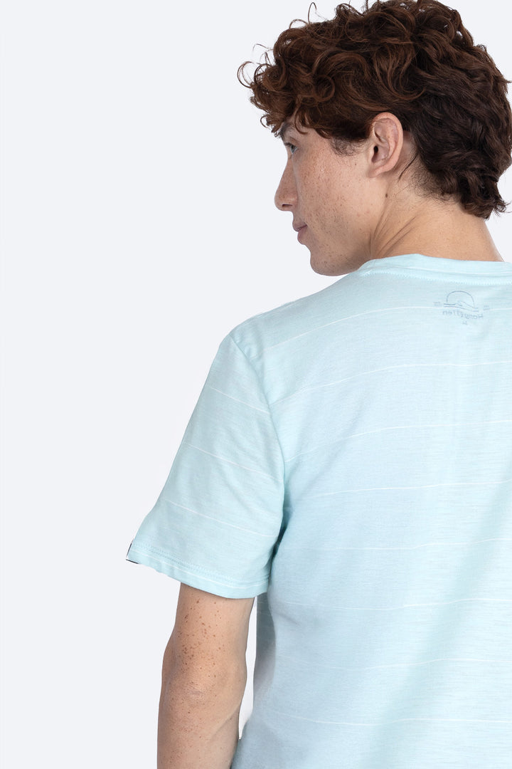 T-shirt azul rayada "Hang Ten" - Hang Ten 