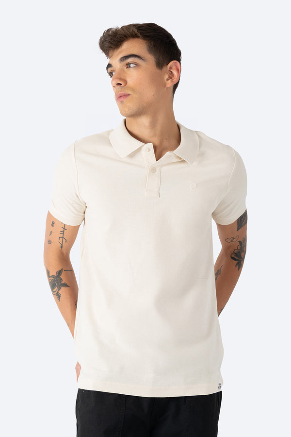 Polo piqué beige new  - Hang Ten 