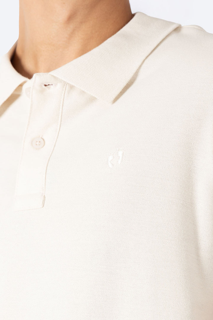 Polo piqué beige new  - Hang Ten 