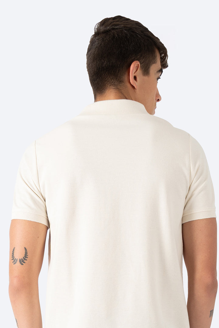 Polo piqué beige new  - Hang Ten 