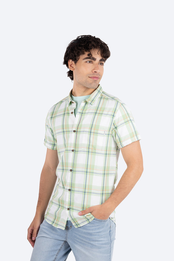 Camisa de cuadros verde