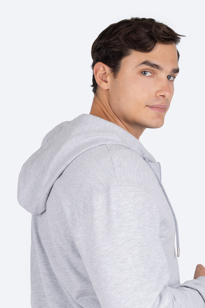 Sudadera gris con mini estampado - Hang Ten