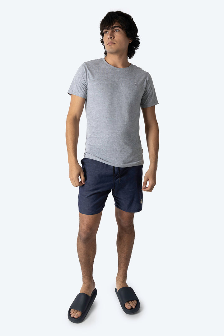 Playera básica cuello redondo gris - Hang Ten 